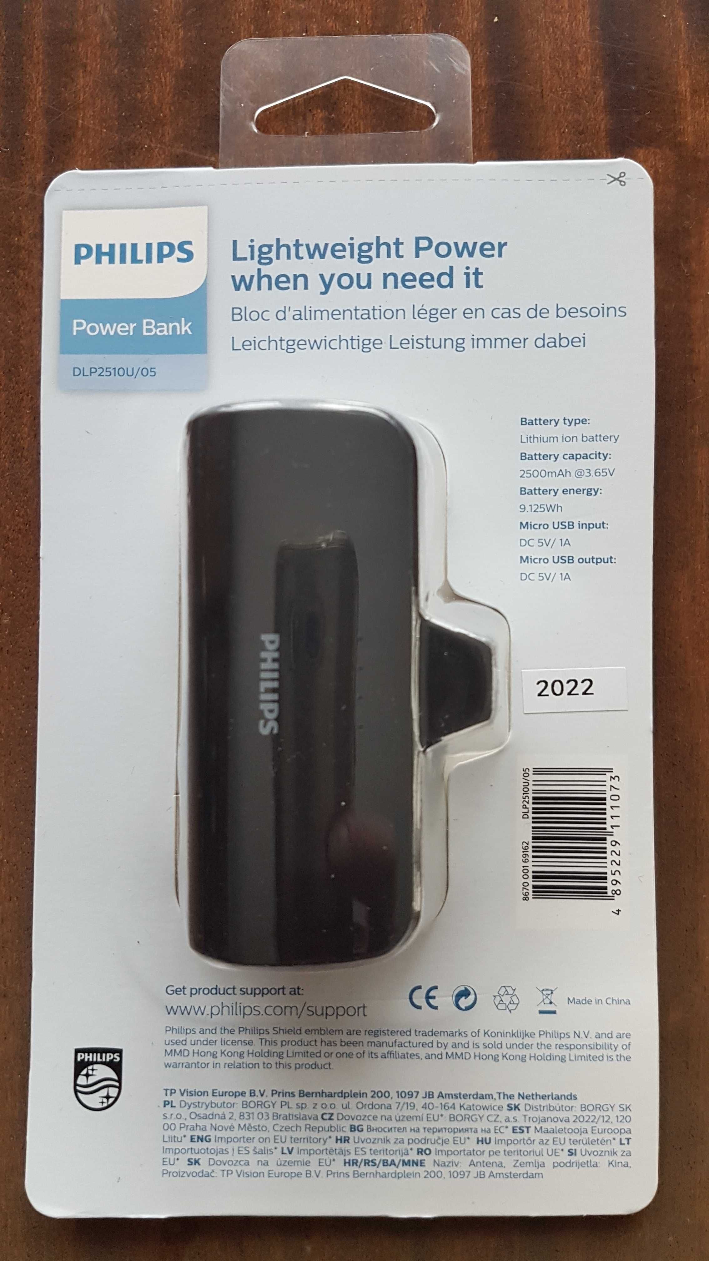 Powerbank Philips micro-USB