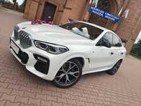 Auto na ślub wesele nowe BMW X6 g06 biała perła.