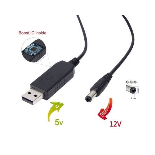 Кабель для роутера 9v 12v від павербанку usb DC підвищуючий