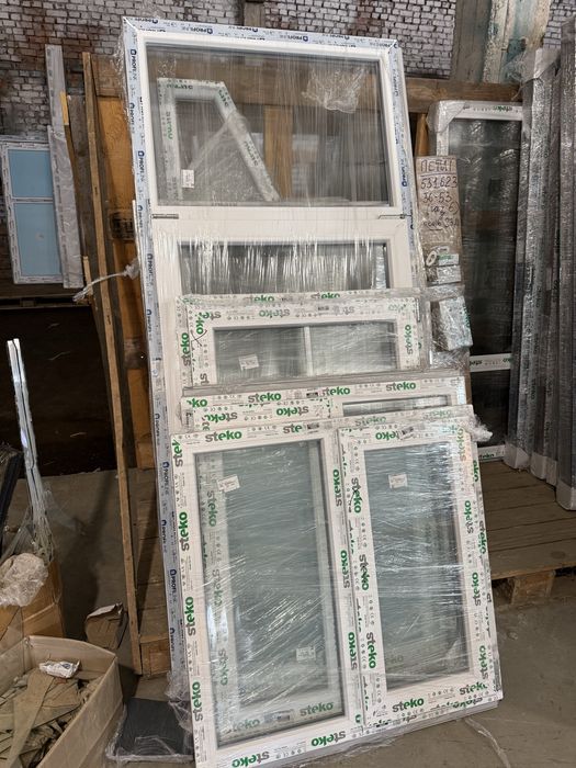 Пластикове вікно 800х1200мм глухе Олександрія