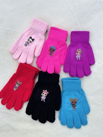 Рукавички для маленьких леді, рукавиці дитячі, утеплені