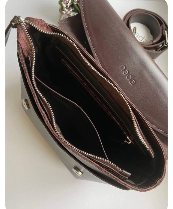 Шоколадна сумка  шкіряна   nada