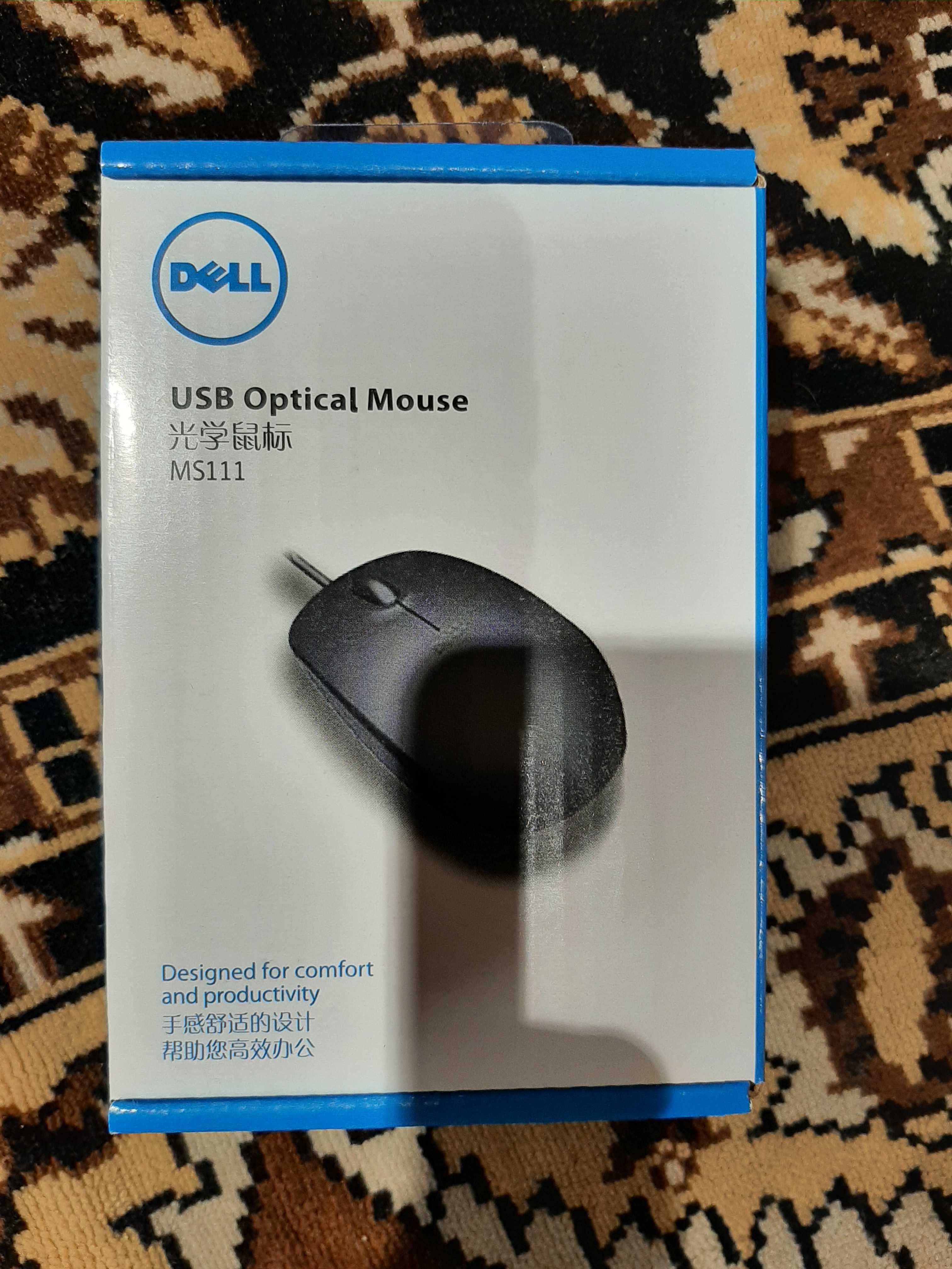 Мишка Dell MS111 USB Optical Mouse Black