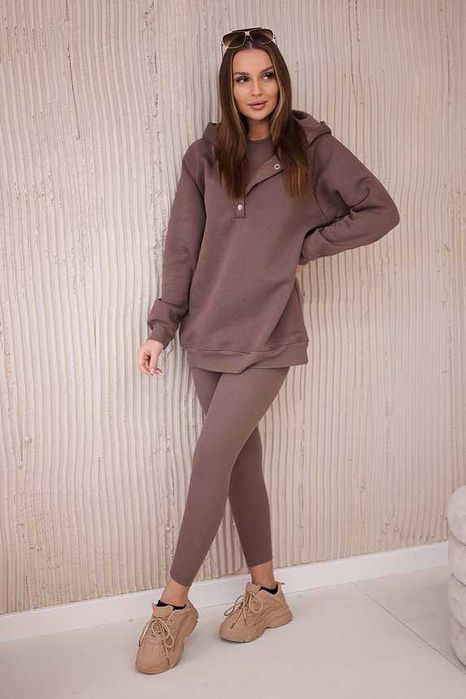 Komplet damski - top+ bluza + leginsy