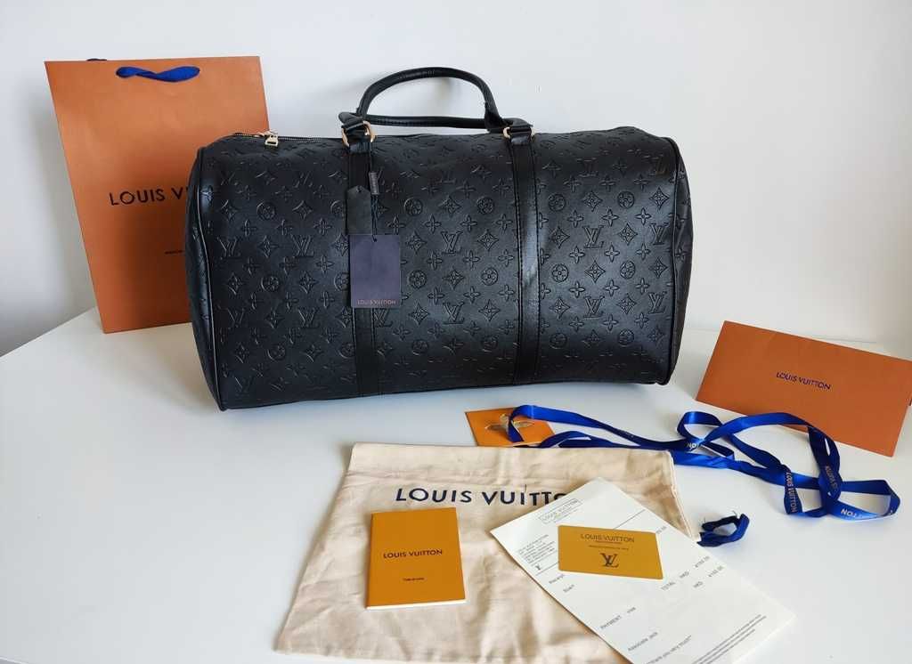 Louis Vuitton Torba podróżna, na siłownię, weekendowa, skóra nowa 32-1