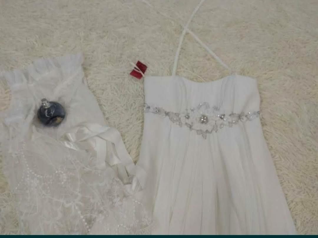 Свадебное платье ампир айвори S греческий стиль