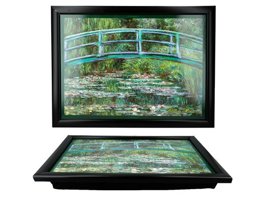 Podstawka pod laptopa tacka na kolana z poduszką Claude Monet Nenufary