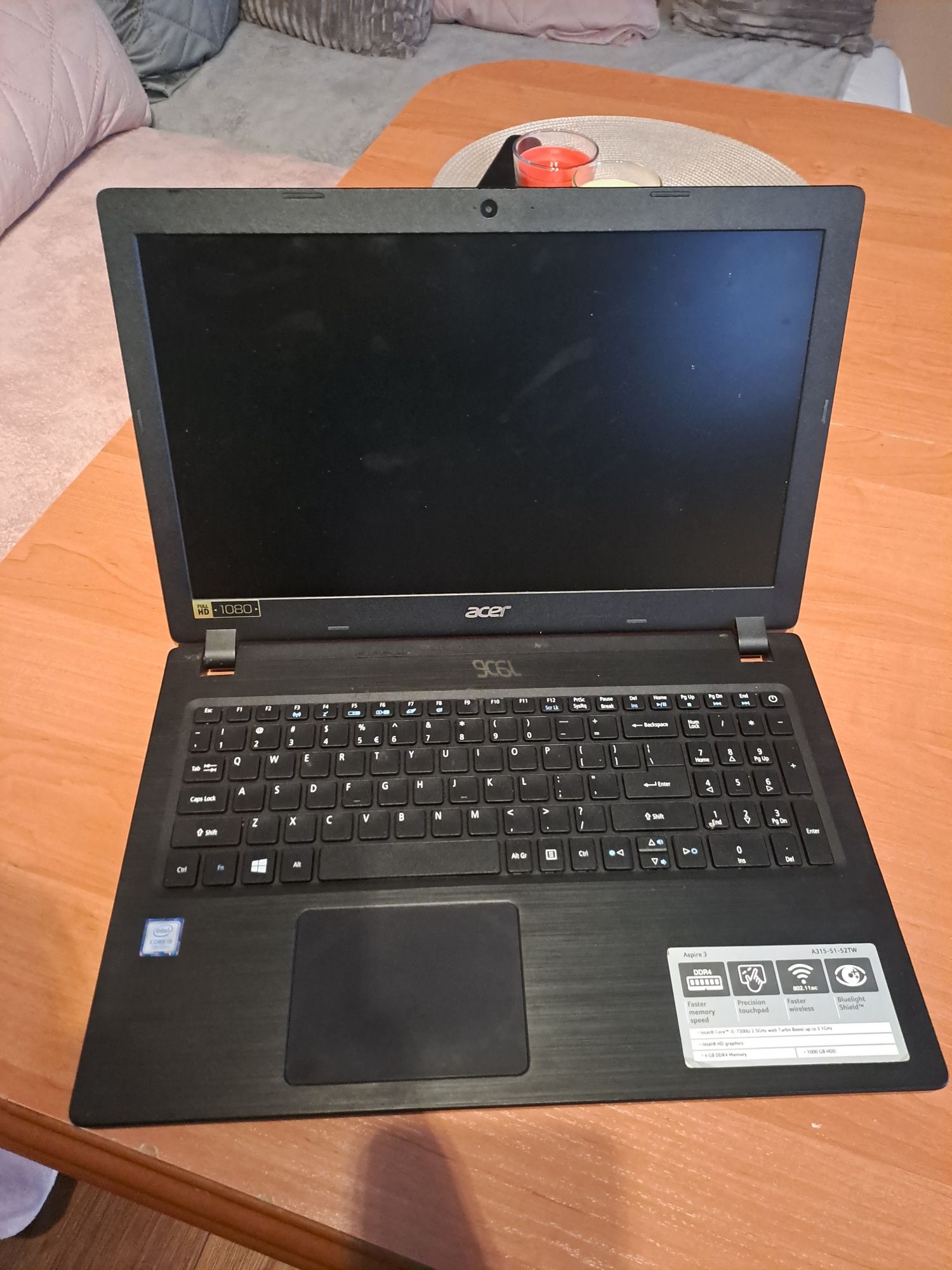 Laptop ACER Aspire 3 A315- 51- 52TW