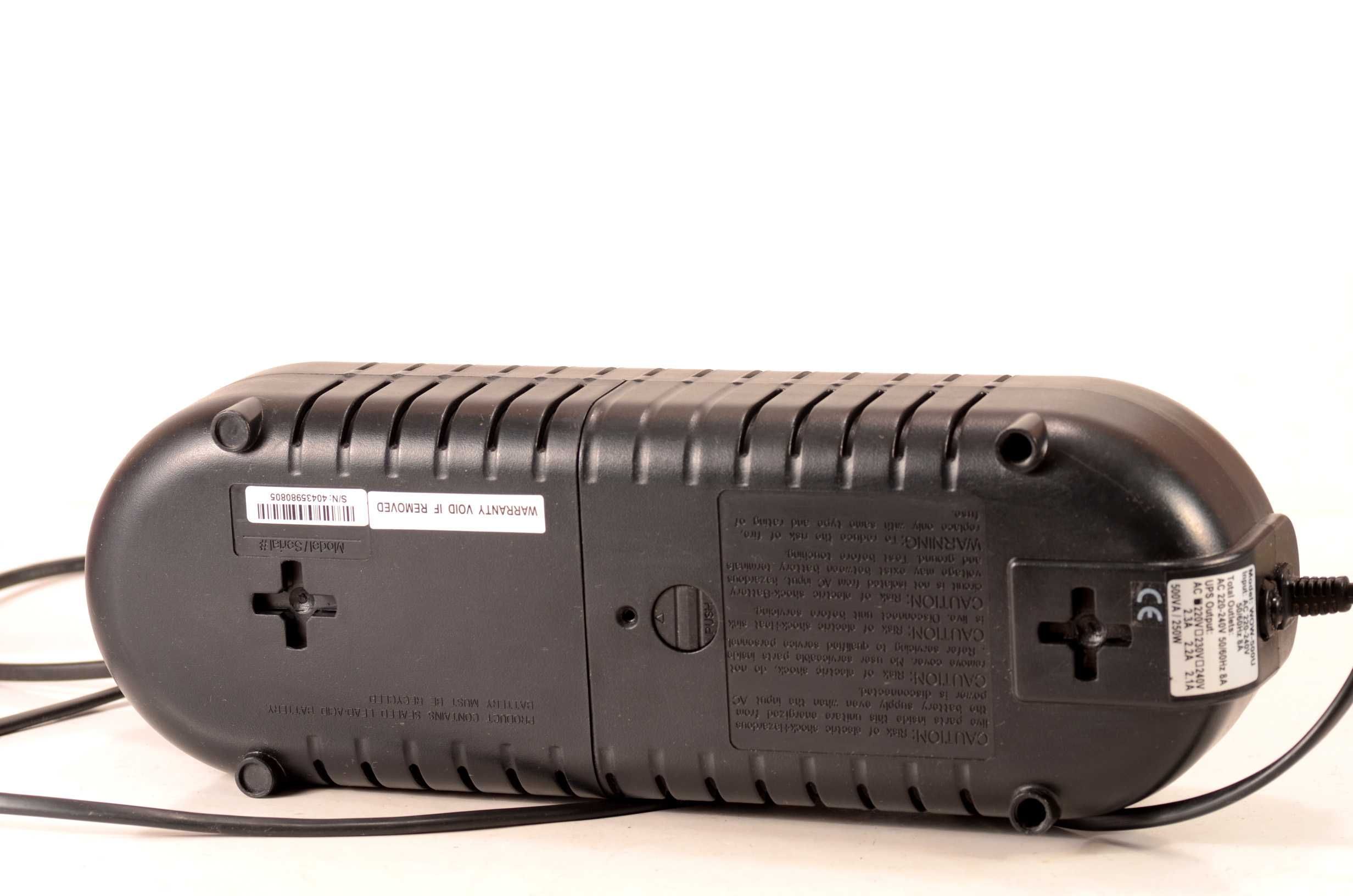 Бесперебойник Powercom PCM 500VA 3 розетки, без аккумулятора, рабочий