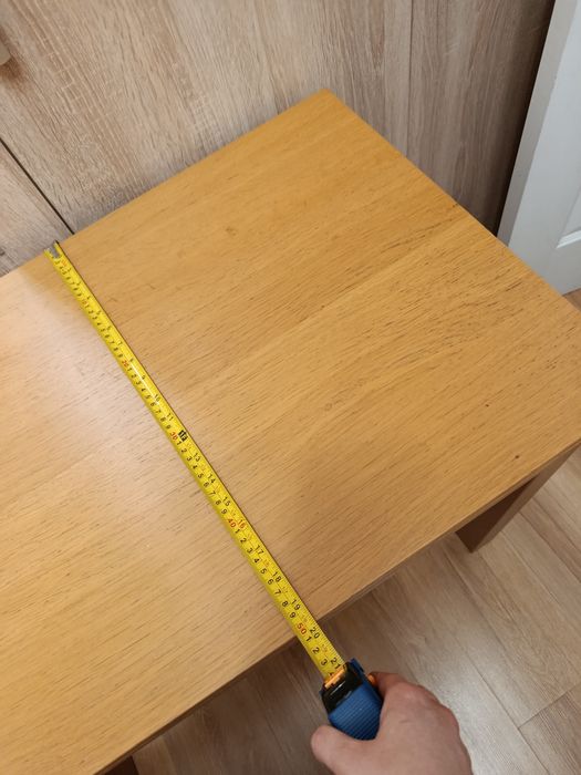 IKEA Stół Drewniany Naturalny Rozkładany 90x50 cm