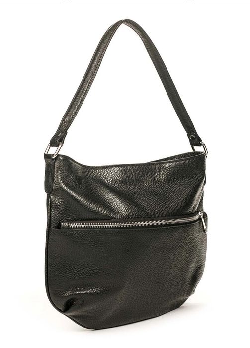 Шкіряна сумка чорна