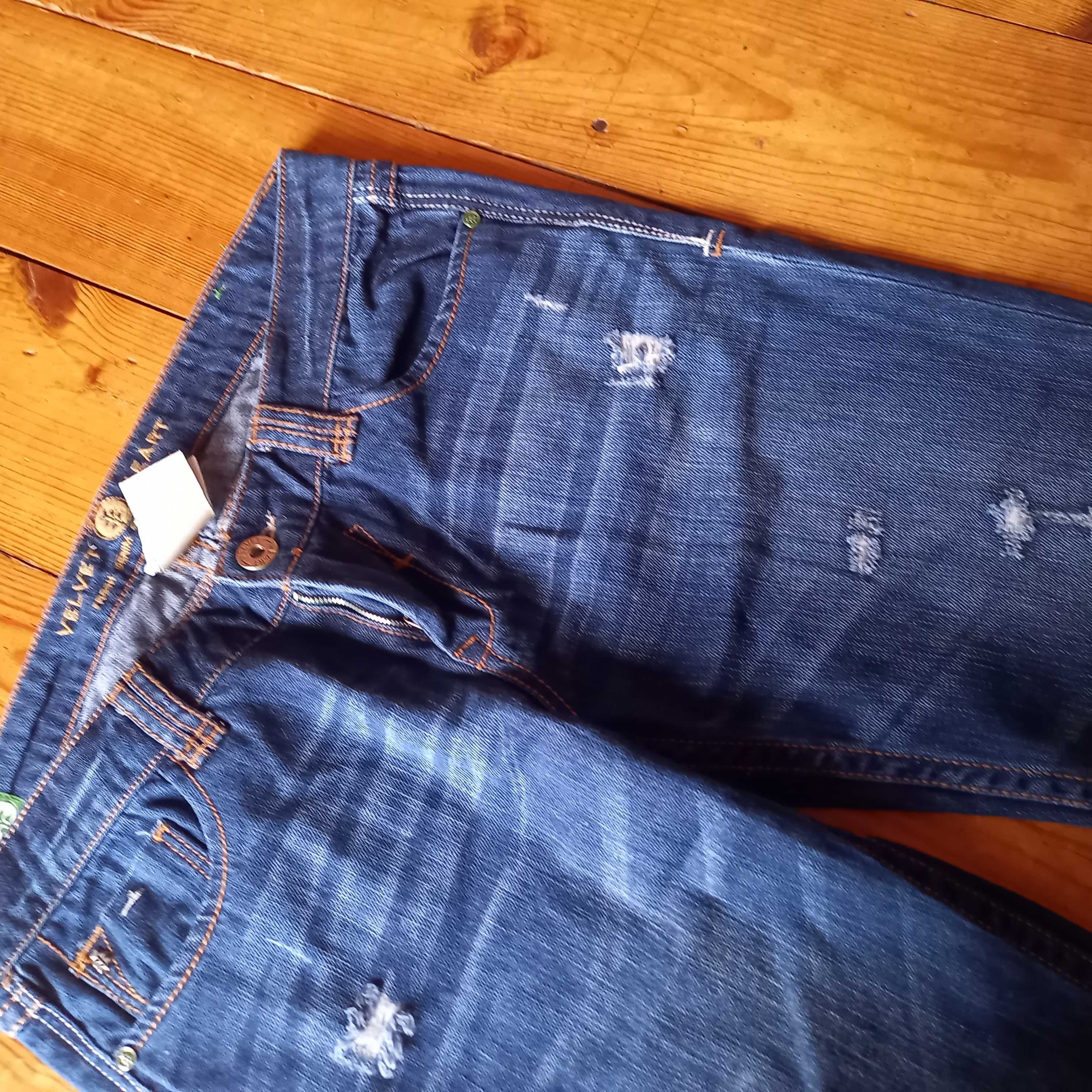 spodnie jeans proste rozmiar 30