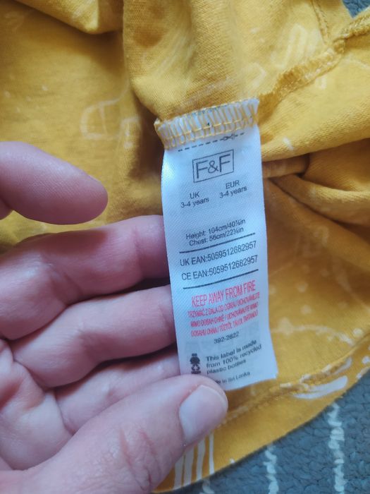 Sukienka letnia bawełniana rozkloszowana F&F jak nowa z bez rękaw