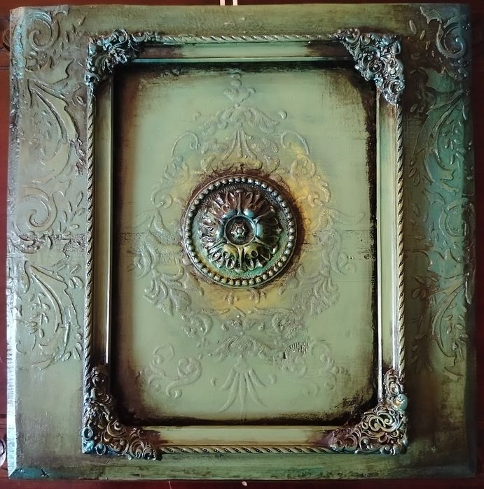 Panel ozdobny -obraz drewniany na 100 letniej desce