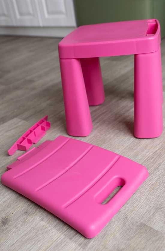 Стульчик пластиковый детский новый для детского сада розовый