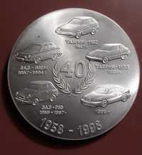Настільна медаль  ( 135 років ( автозаз , каммунар , з-д Коопа , Daewo