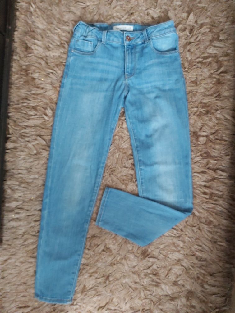 Zara jasne jeansy dżinsy dziewczynka 140