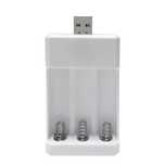 Carregador USB de pilhas aaa e aa novo com portes incluídos
