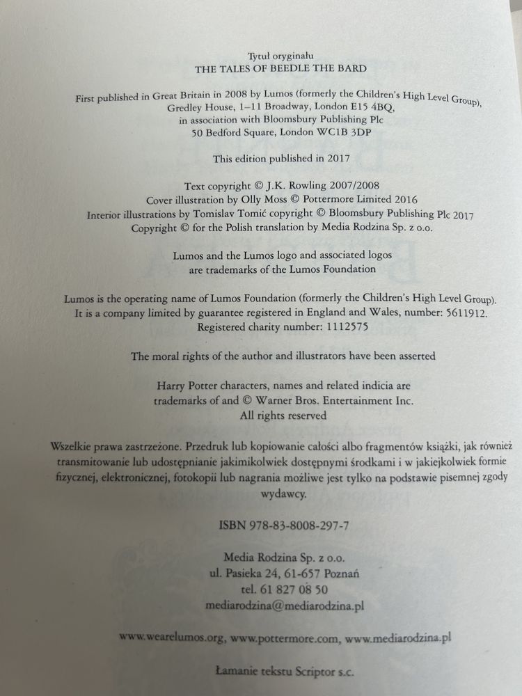 Baśnie Barda Beedle’a J.K Rowling