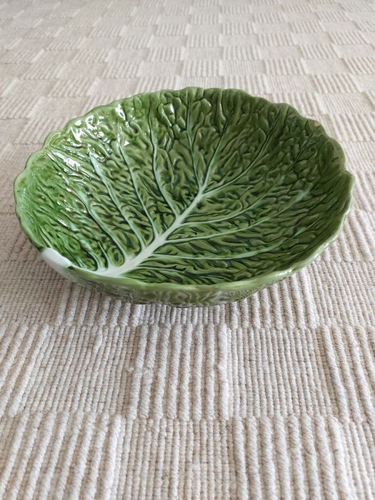 Grande Taça de Faiança | Vintage Bordalo Pinheiro “Folha de Couve”