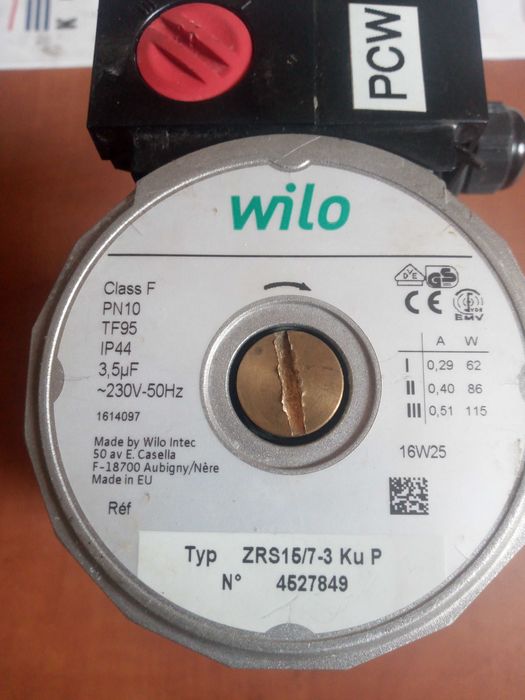 pompa wilo typ ZRS 15/7-3