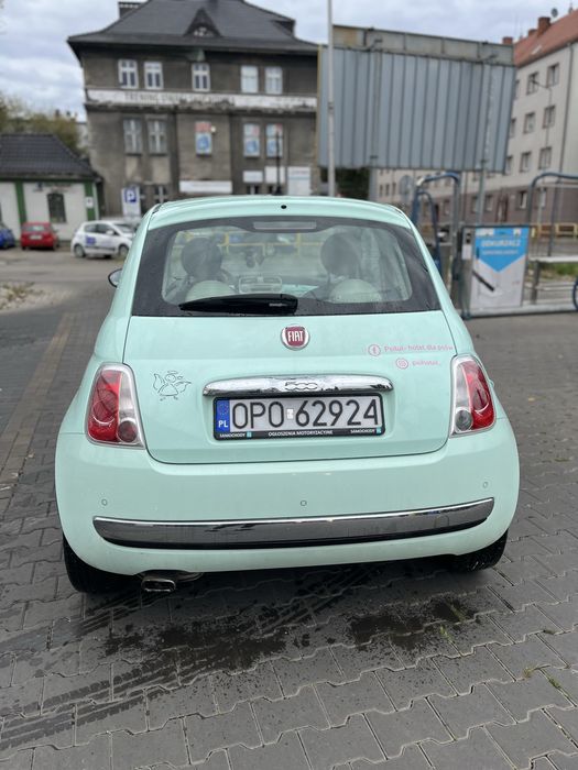 Fiat 500 mięta  panoramiczny dach