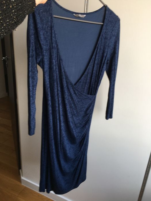 Sukienka kobieca kopertowa elegancka zmyslowa sexy S obcisła