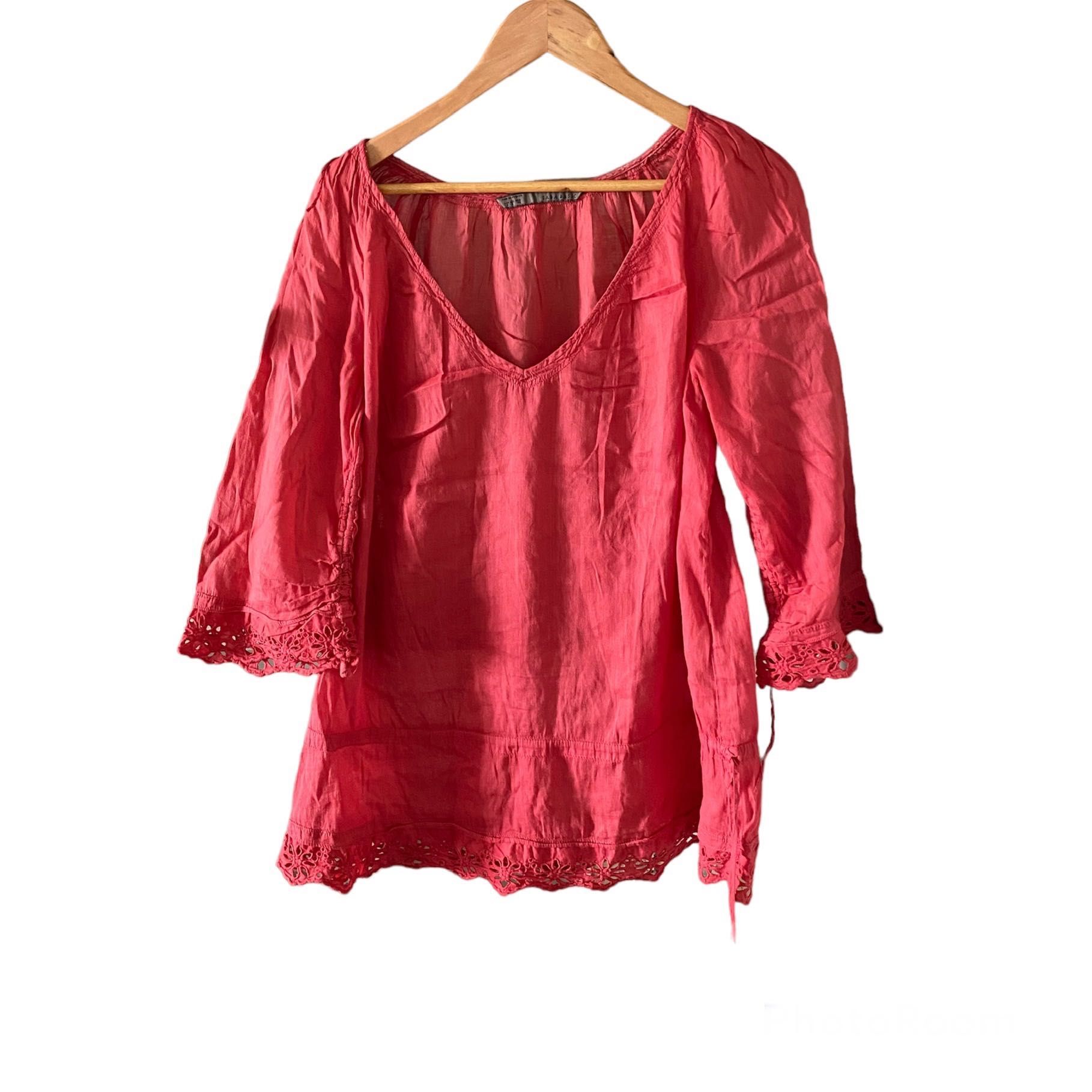 Blusa ZARA tam S oversize