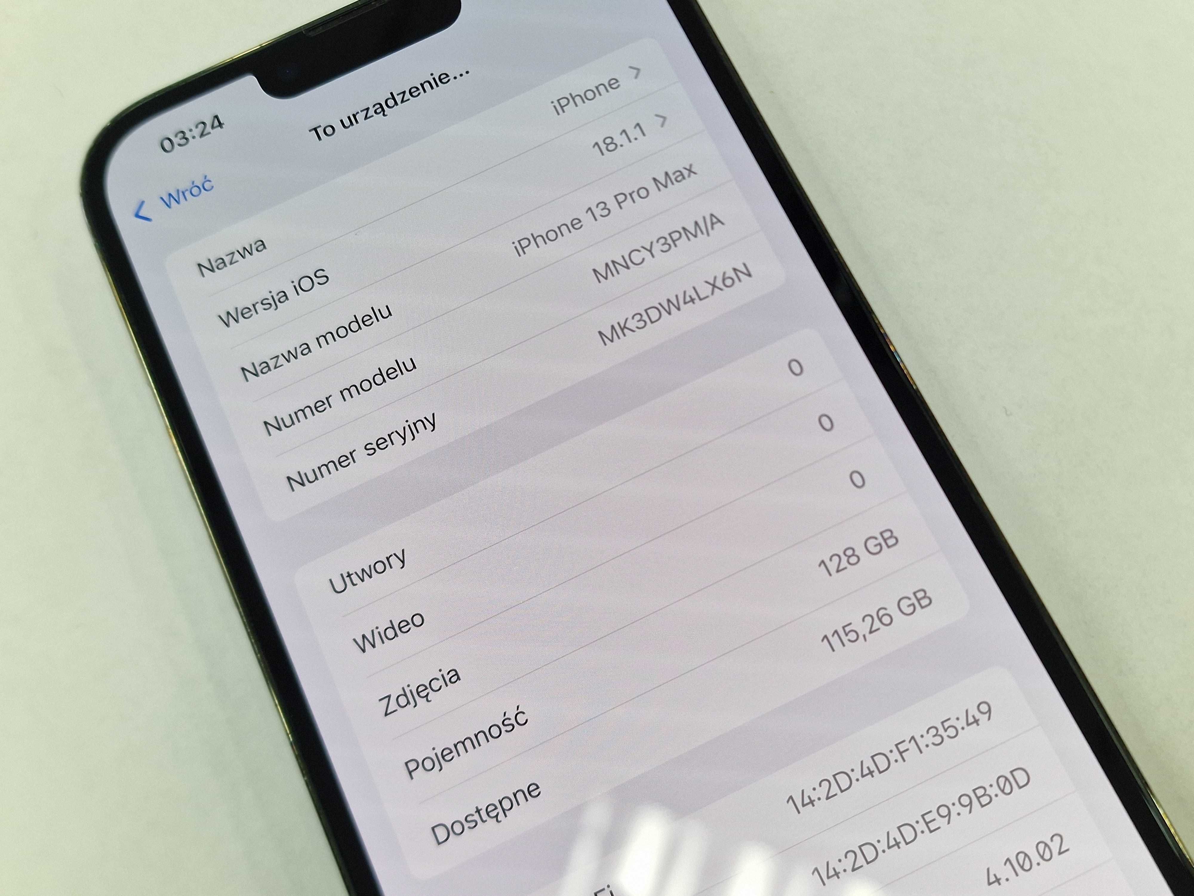 Iphone 13 PRO MAX 128GB/ Alpine Green/ Bat 88%/ Grade A- + ładowarka