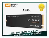 SSD Disk Western Digital Black SN770 1TB NVMe 2280 PCIe4x4 5150MB/s PC