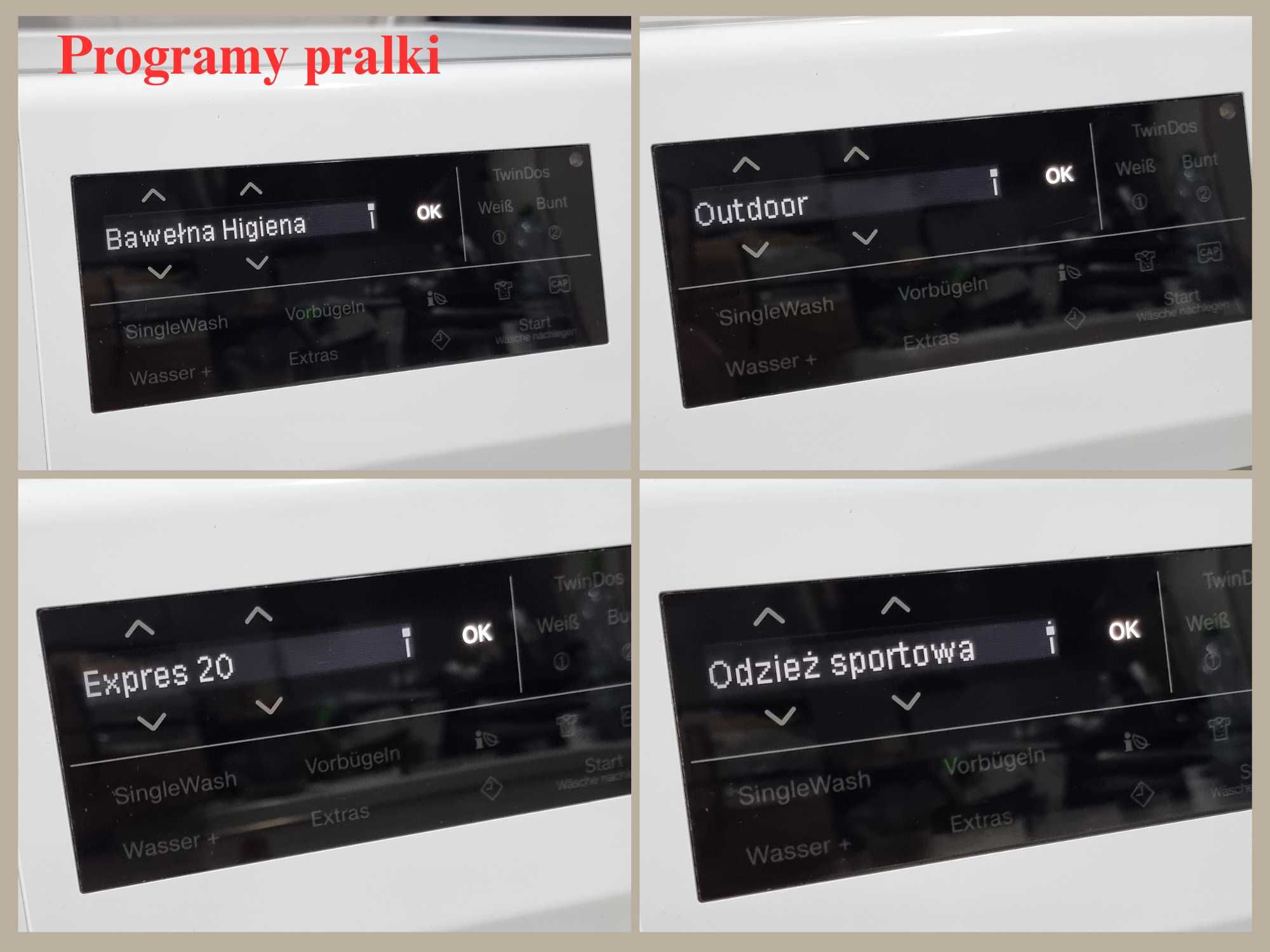 Zestaw AGD Miele. Pralka W1 WCI 870 WP + suszarka T1 TCF 770 WP