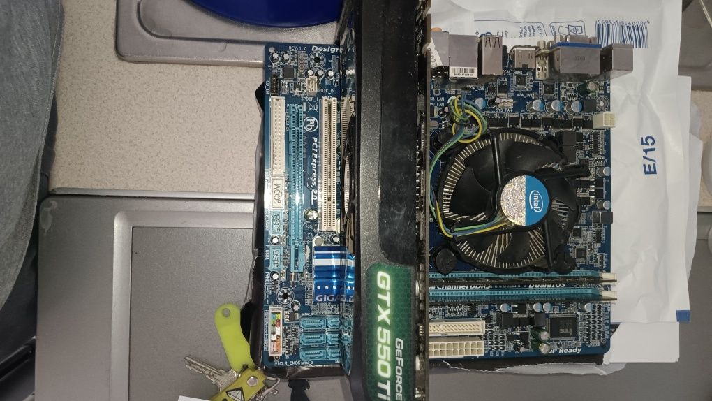 Zestaw płyta Gigabyte ga-h55m-s2h z procesorem i5-660 i GTX550ti