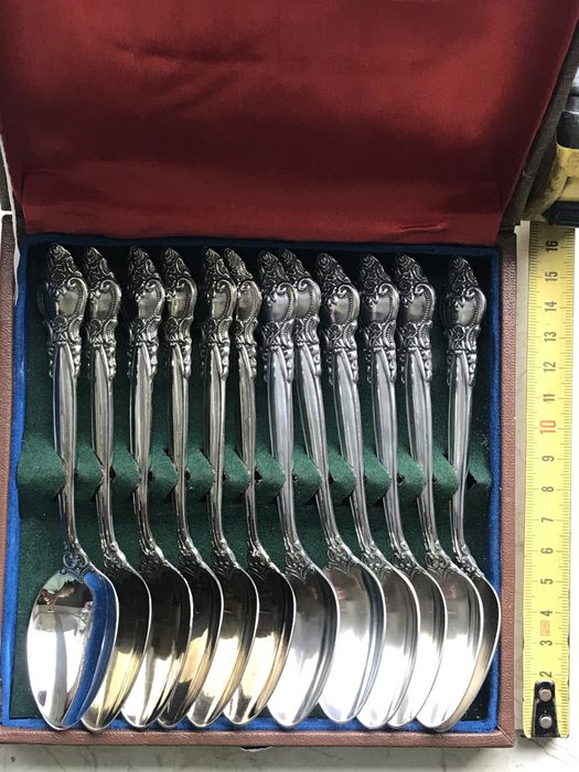 Ложки чайные-6 штук.   Роза,Троянда.из СССР.МНЦ. Мельхиор.