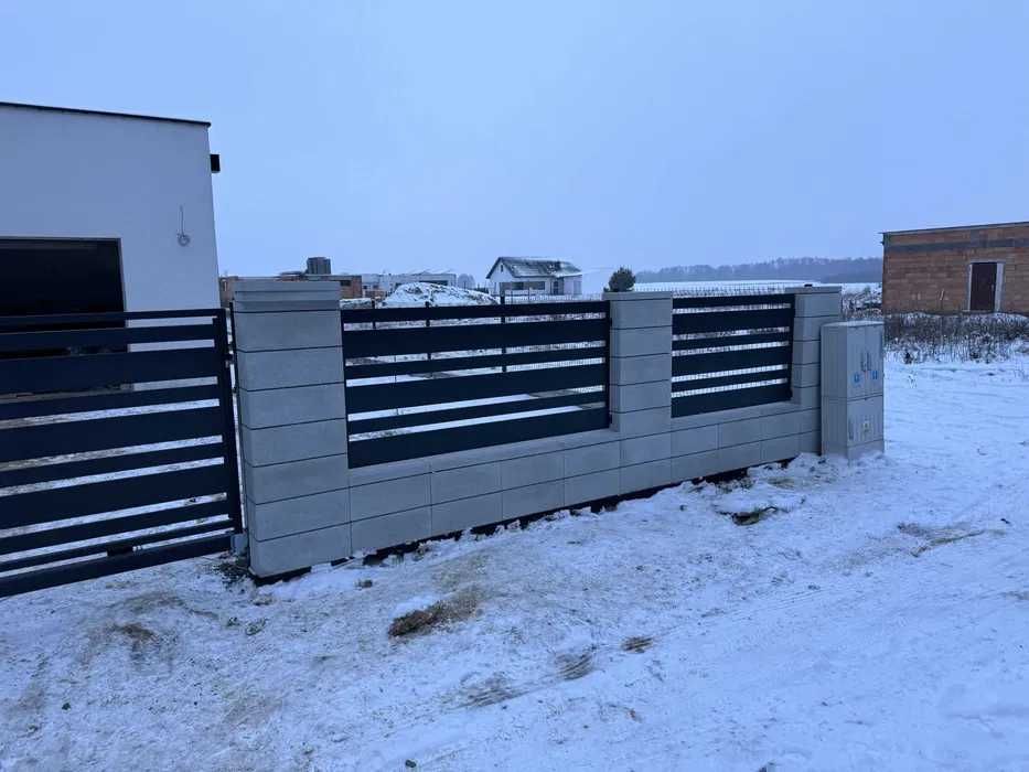 ogrodzenia panelowe, frontowe i palisadowe BRAMY Z Montażem automatyka