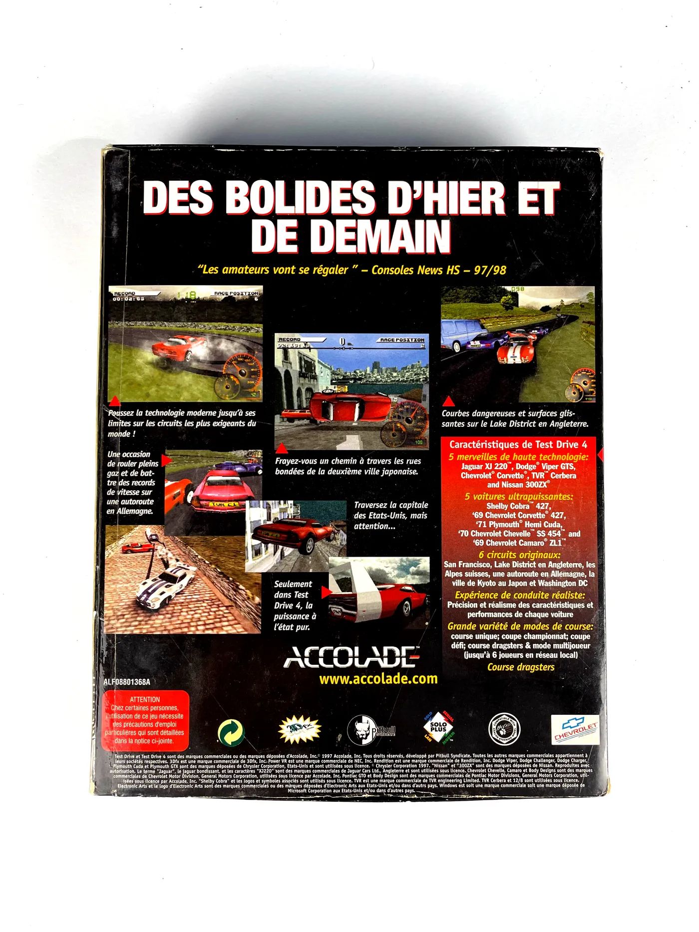 Test Drive 4 PC Big Box Po Francusku