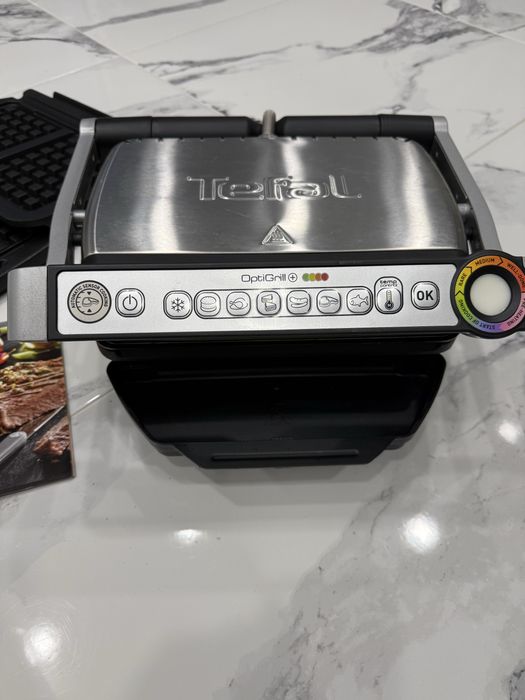 Гриль Tefal OptiGrill + вафельниця