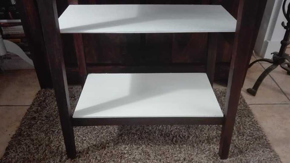 Stolik RTV biblioteczka regał PRL lata 70-te 62 cm x 32 cm x 75 cm