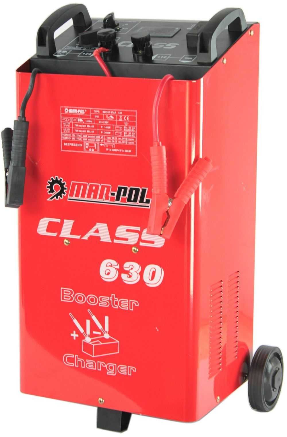 Prostownik z rozruchem 12/24V 60-800Ah rozruch 600A CLASS630