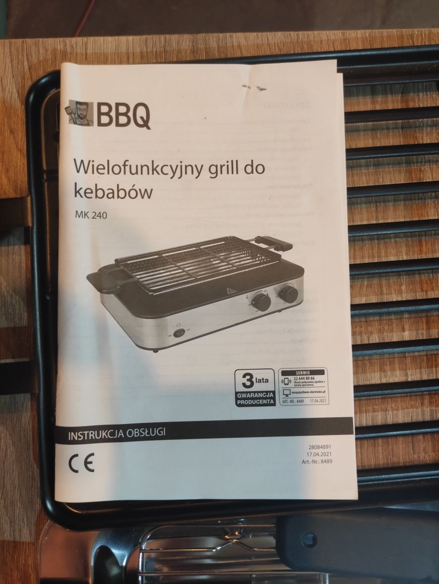 Grill elektryczny do kebabów z funkcją podczerwieni