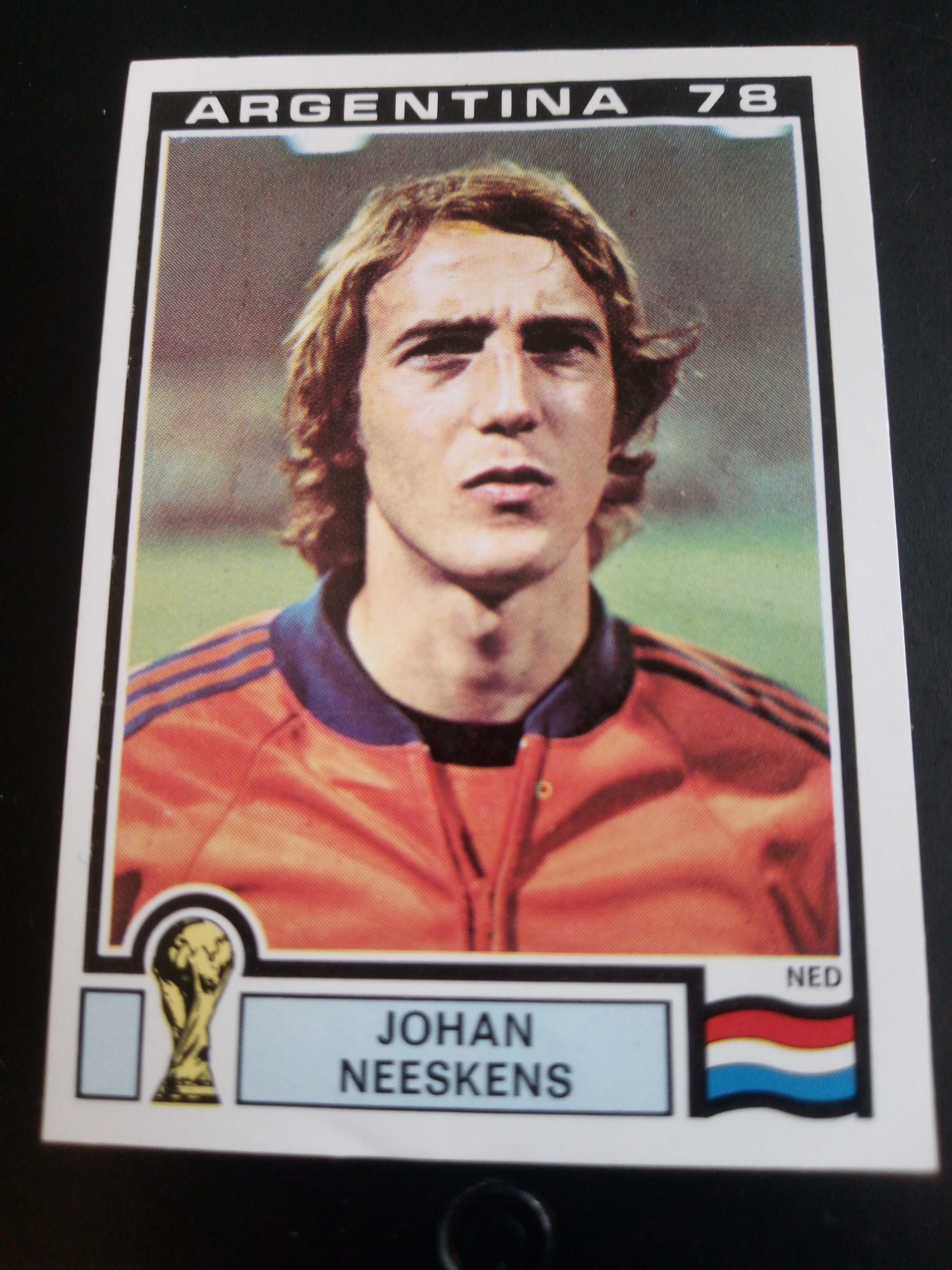 Cromo Panini World Cup Story de Johan Neeskens no Mundial 78 Argentina