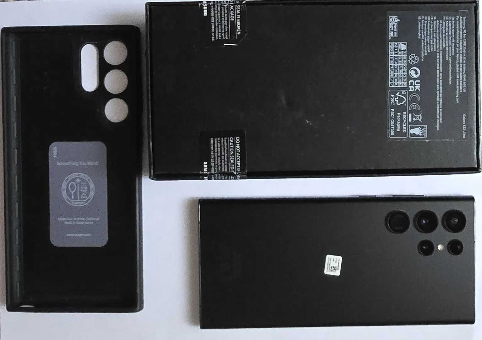 Telefon Samsung S22 Ultra 512GB Black + etui + matowa folia
