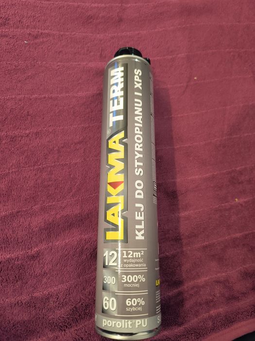 Klej pianka do styropianu i xps lakma term 750ml