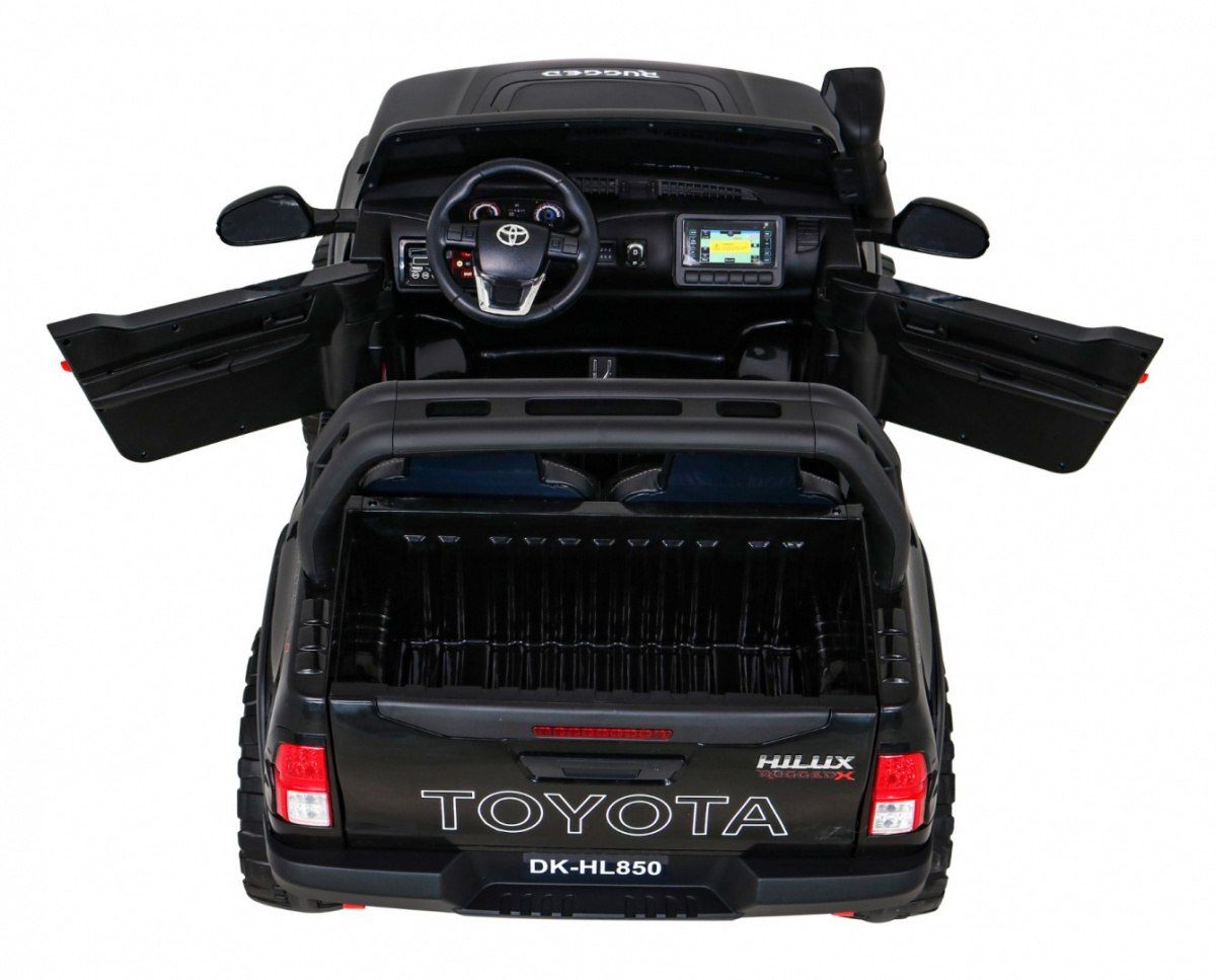 Pojazd Toyota Hilux Czarna auto akumulator duży xxl prezent święta