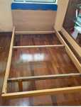 Cama, colchão e estrado