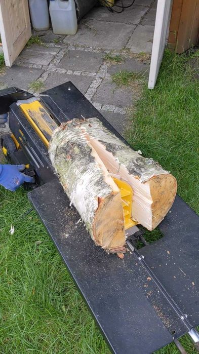 Rąbanie drewna - Łuparka hydrauliczna, rębak hydrauliczny, łuparka