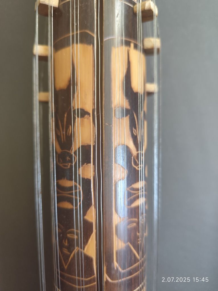 Valiha gitara z madagaskaru, 60 cm instrument strunowy banjo ukulele