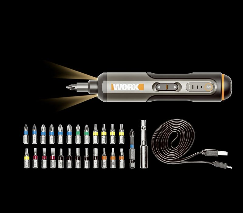 Акумуляторна викрутка Worx WX240L з бітами і кейсом