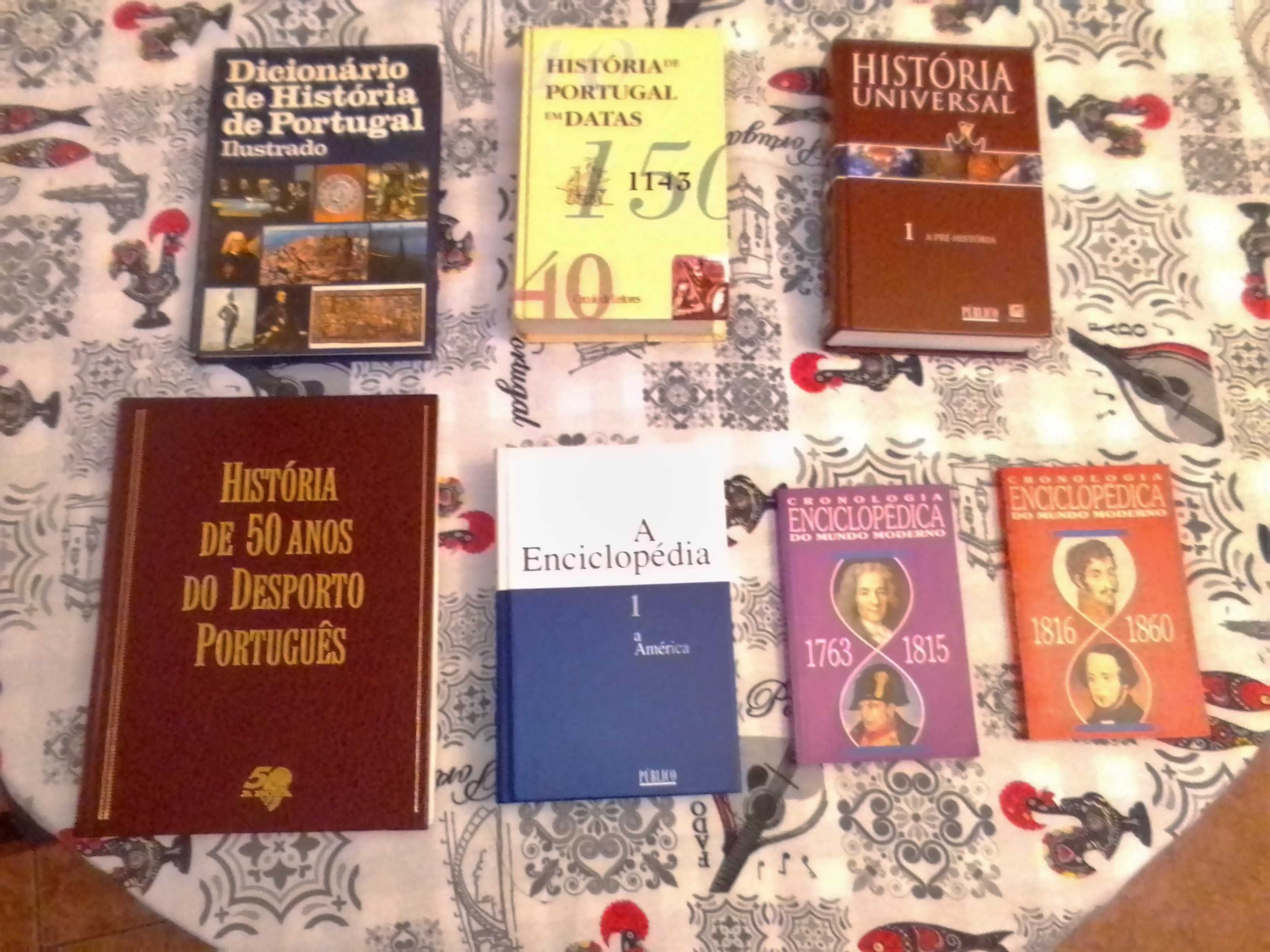 9 livros de História e Enciclopédias