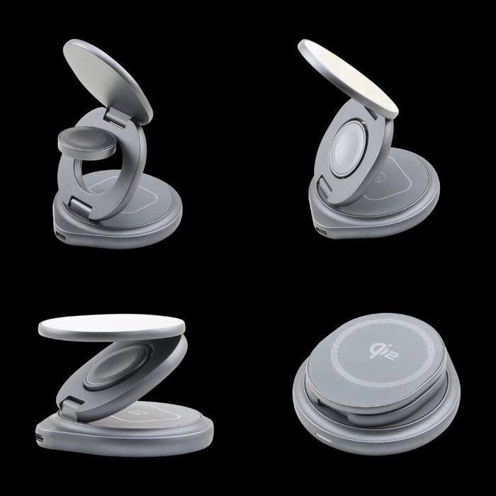 Магнітний складний зарядний пристрій Dacota Platinum Qi2 3-в-1