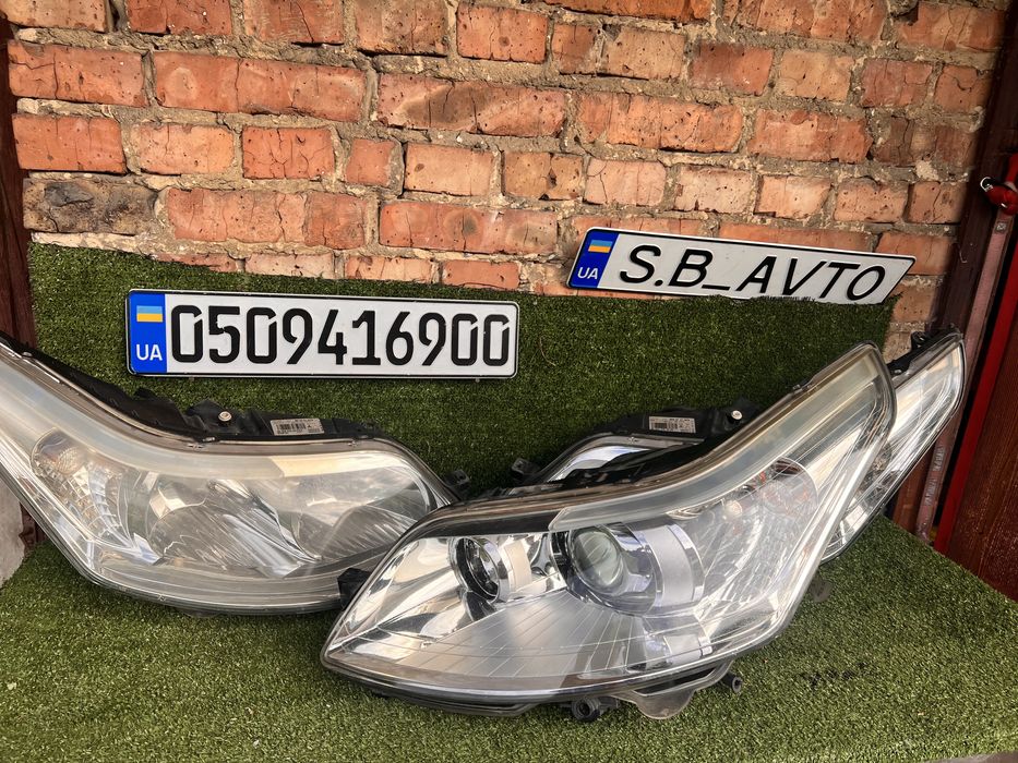 Фари передні сітроен с4 з омивачами citroen c4 лінзовані